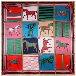 Women Scarf Luxury Brand Horse Carriage Print Hijab Silk Satin Shawl Foulard Square Head Scarves Wraps For Ladies 90x90CM