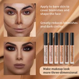 Concealer Liquid Cream Long‑last Cover Freckles Dark Circles Acne Marks Brighten Tear Trough Face Concealing Makeup Cosmetics