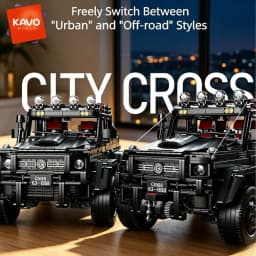 KAVOWORLD 6x6 Heavy Duty Off-Road Truck Building Blocks 1:8 Mechanical Construction Truck Model Kit 3224pcs DIY Bricks Set 6-Wheel Independent Suspension 3-Speed Gearbox 2-in-1 Modification Home Decor Display Birthday Christmas Gift for Adults Teens 14+
