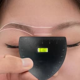 1PC Eyebrow Stencil Kit - Multi-Style Templates with 3-Point Measuring Ruler, Precise Shaping Tool for Microblading & Makeup