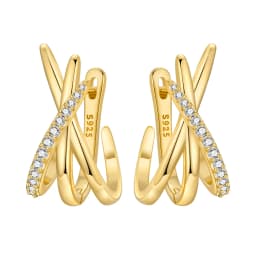 Orstarry S925 Sterling Silver 18k Gold Modern Square Earrings Hoop Earrings For Women Jewelry Trendy Anniversary Gifts