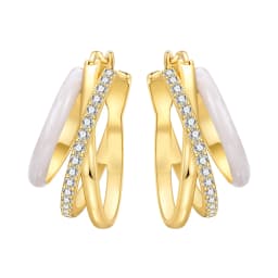 Orstarry S925 Sterling Silver 18k Gold Modern Square Earrings Hoop Earrings For Women Jewelry Trendy Anniversary Gifts