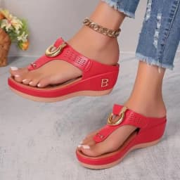 Women's Slippers 2024 Summer New Rome Wedges Causal Platform Beach Slippers Female Plus Size 43 Comfortable Ladies Slides