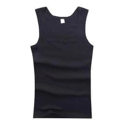 HOT Men's Pure Cotton Tight Vest Casual Sports Tank Tops Middle-aged Sleeveless Basic Tops Quick Drying Bodybuilding Vest