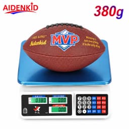 AIDENKID Size 9 American Football PU Leather Official Size Outdoor Training Match Ball for Adults