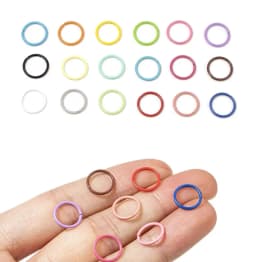 50pcs 8mm 10mm Colorful Single Loop Ring Metal Closed End Single Ring For Diy Jewelry Making Connectors Accessories Supplies