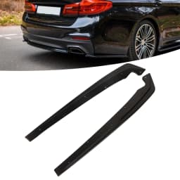 Glossy Black Rear Bumper Side Splitters Flaps for 5 Series G30 G31 M Sport 2017 2018 2019 2020 2021 2022 Car Accessories
