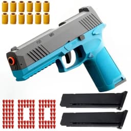 P320 Shell Throwing Continuous Firing Blowback Soft Bullet Toy Gun Outdoor Sport Shooting Game Christmas Gift