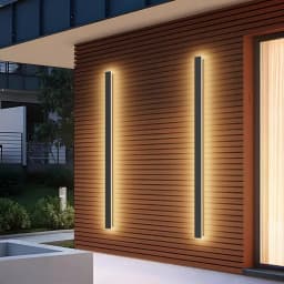 Waterproof Wall Lamp LED Outdoor Garden Wall Lamps Stair Garden Lamp Living Room Bedroom Ip65 Black Wall Lights