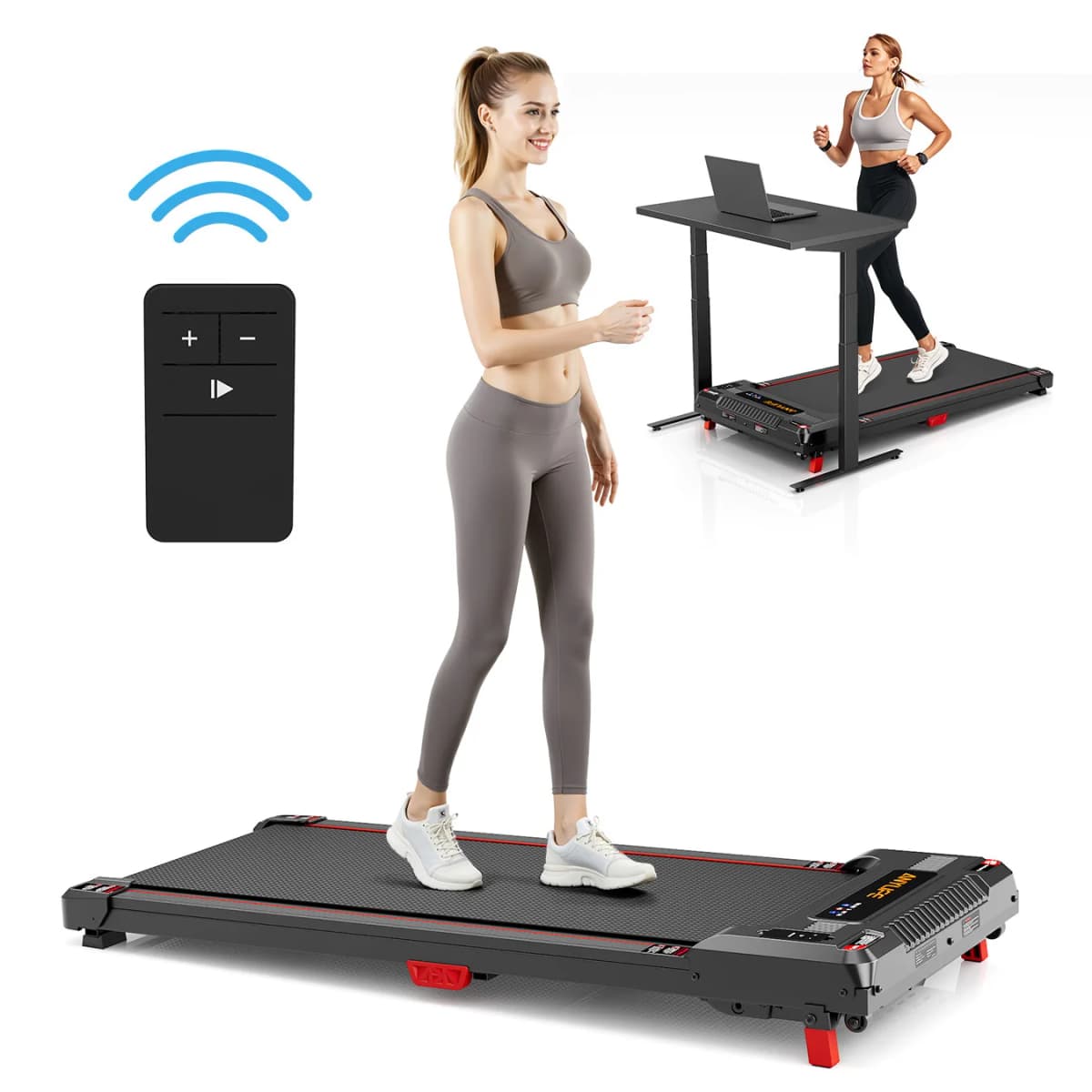 AnyLife 480D-A Treadmill Walking Pad Home Gym Equipment Fitness Running Machine for Health And Wellness