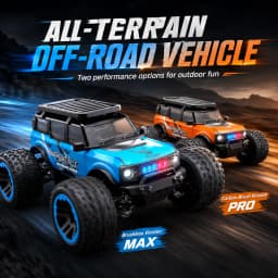 ZNLYRION RC Car SG201MAX PRO 1:20 4WD 40KM/H Brushed or 55KM/H Brushless Full Proportional Remote Control Truck with LED Lights Independent Suspension Metal Drive Shaft