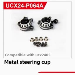 UDIRC UCX2405 1/24 RC Car Upgrade Kit Counterweight Brass Coupler Metal Front Axle Center Drive Shaft Car Shell Parts