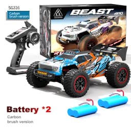 ZNLYRION RC Remote Truck High Speed Brushless Full Metal Gear Differential 2.4Ghz 300M Remote Distance LED Headlight Big Foot RC Car For Adult Hobby