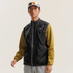 2 Pieces Vest Cloak Jacket Men Women Outdoor Sports Reflective Strip Loose Casual Techwear Waterproof Hooded Cargo Jacket Coat