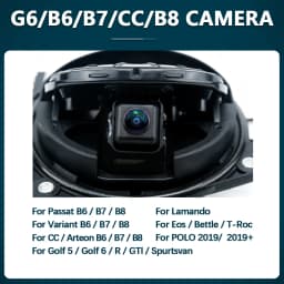 Gold Fisheye 170° AHD 1080P Flip Emblem Reverse Backup Camera For VW Passat CC Golf 6/7/8 Magotan B6/B7/B8 Polo Beetle EOS T-roc
