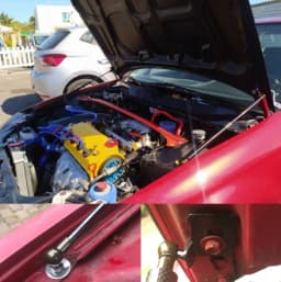 Hood Lift Support For 1995-2000 Honda Civic 6th EJ EK EM Ballade Civic Ferio Front Bonnet Gas Struts Spring Piston Shock Dampers