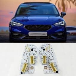 Original WHITE DRL Daytime Running Light 5FJ941476 LED BOARDS 5FJ941475 For 2020-2025 SEAT Leon TARRACO Formentor Cupra
