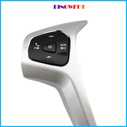 With Frame + Wire Car Cruise Control Buttons Blue / Red Backlight Steering Wheel Volume Button For Ford Fiesta MK7 Ecosport 2013