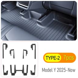For Tesla Model Y Juniper 2025 2026 Under Seat Corner Guard Seat Slide Rail Protector Cover Anti-Kick Decor Flocking Accessories