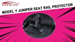 For Tesla Model Y Juniper 2025 2026 Under Seat Corner Guard Seat Slide Rail Protector Cover Anti-Kick Decor Flocking Accessories