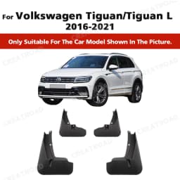 Mud-Flap for Volkswagen VW Tiguan R-line L-phev Fender MudGuard Splash Flap Mudguards Mud Flap Auto Accessories Car Fender 4 PCS