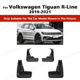 Mud-Flap for Volkswagen VW Tiguan R-line L-phev Fender MudGuard Splash Flap Mudguards Mud Flap Auto Accessories Car Fender 4 PCS