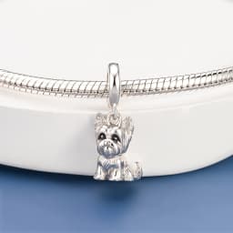 Pan Charms Puppy Dog Paw Print Pet Lover Pendant Charm Beads Fit Original Bracelet Jewelry DIY Birthday Gift for Her/Him Women
