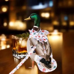 1/2Pcs Cute Cartoon Fashion Chicken Duck Vest Diaper Hen Belt Pet Traction Rope Set Comfortable Leads Pet Poultry Supplies