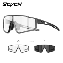 SCVCN New Photochromic Sports Cycling Glasses Men Women Running Sunglasses UV400 Mountain Camping Fishing Eyewear MTB Goggles