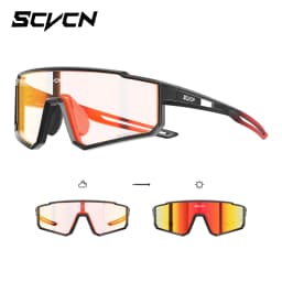 SCVCN New Photochromic Sports Cycling Glasses Men Women Running Sunglasses UV400 Mountain Camping Fishing Eyewear MTB Goggles