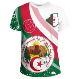 Algeria 3D T-Shirt Short Sleeves Casual Sports Loose T-Shirt Flag Print High Quality T-Shirt Summer Round Neck Men Ladies Tops