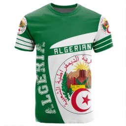 Algeria 3D T-Shirt Short Sleeves Casual Sports Loose T-Shirt Flag Print High Quality T-Shirt Summer Round Neck Men Ladies Tops
