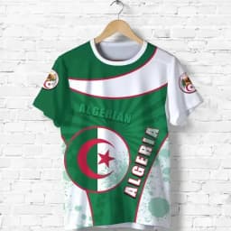Algeria 3D T-Shirt Short Sleeves Casual Sports Loose T-Shirt Flag Print High Quality T-Shirt Summer Round Neck Men Ladies Tops