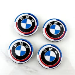 Car 68mm 56mm Wheel Center Caps Emblem Badge 50th Accessories For BMW E39 E46 E90 E60 E87 E53 F10 F20 F30 M X3 X5 X6