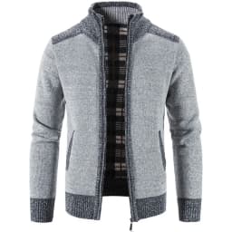 Autumn Winter Men's Thick Sweater Loose Casual Cardigan Sweater Jacket Zip Knitted Sweater Men Streetwear