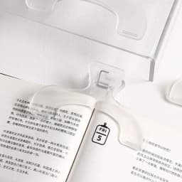 Transparent Plastic Book Clip Simple Reading Aid Fixed Book Holder Bookmarks Creative Design Practical Note Holder for Bookstore