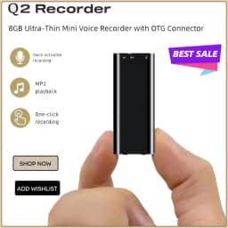 4GB-64GB Mini Ultra-Slim Voice Recorder Digital Professional Grade Voice Activation Reduction Recording Professional MP3 Player