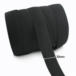 10/20Yards 3/10/20/30/40/50mm Bungee Cord Black/White Rubber Bands Mask Strap Sewing Elastic Band HairBand Elasticity Tape