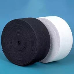 10/20Yards 3/10/20/30/40/50mm Bungee Cord Black/White Rubber Bands Mask Strap Sewing Elastic Band HairBand Elasticity Tape