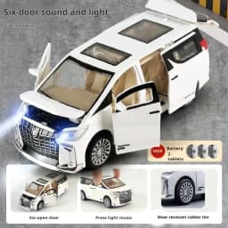 Children's Inertia Pull back Car Toy with Lighting Sound Simulation Commercial Car Model Boy Gift Toy Car Kids Holiday Gift