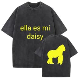 Vintage Washed Rusowsky Daisy Tour 2025 Fans T Shirt Men Women Hip Hop Fashion Clothing Short Sleeve T-shirt Pure Cotton Tshirts