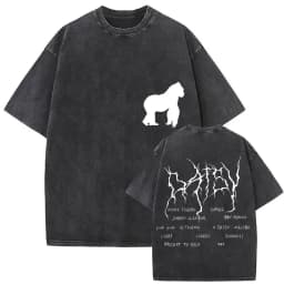 Vintage Washed Rusowsky Daisy Tour 2025 Fans T Shirt Men Women Hip Hop Fashion Clothing Short Sleeve T-shirt Pure Cotton Tshirts