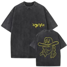 Vintage Washed Rusowsky Daisy Tour 2025 Fans T Shirt Men Women Hip Hop Fashion Clothing Short Sleeve T-shirt Pure Cotton Tshirts