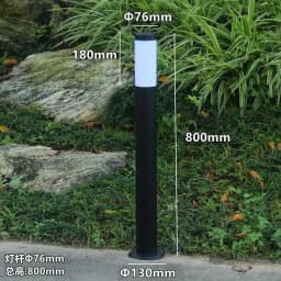 Cylindrical Modern Outdoor Circular Stainless Steel Lighting Equipment Courtyard Garden Community Lawn Lights