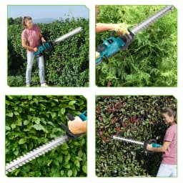 NEWBENY 530MM 3000RPM Electric Hedge Trimmer 180° Adjustment Angle Lawn Mower Hedge Pruner Garden Tool For Makita Battery Pin