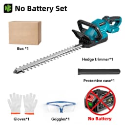NEWBENY 530MM 3000RPM Electric Hedge Trimmer 180° Adjustment Angle Lawn Mower Hedge Pruner Garden Tool For Makita Battery Pin