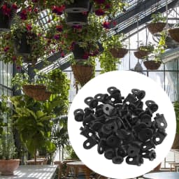 50Pcs Greenhouse Hook Greenhouse Gadgets Twist Clips,Hanging Clip Set Garden