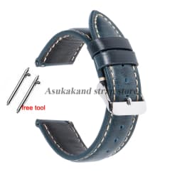 18mm 19mm 20mm 21mm 22mm Universal Vintage Oil Wax Leather Watch Straps Brown Head Layer Watch Band Men Accessories Pin Buckle