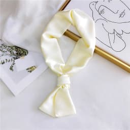 Fashion Neckerchief Women Headband Hair Scarf Silk Satin Bag Scarves Female 145*15cm Long Wraps Black Red Pink Scarfs For Ladies
