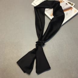 Fashion Neckerchief Women Headband Hair Scarf Silk Satin Bag Scarves Female 145*15cm Long Wraps Black Red Pink Scarfs For Ladies